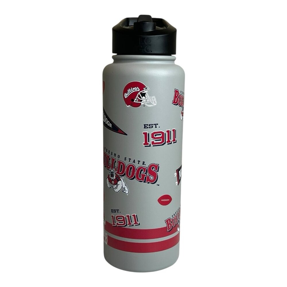 Logo Brand Fresno State Bulldogs Stainless Steel 34oz Quencher Water Bottle NWT